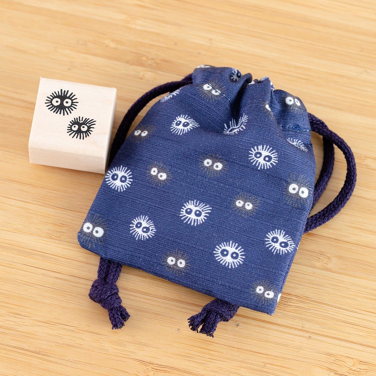 Totoro Ghibli drawstring kinchaku pouches are big on cuteness