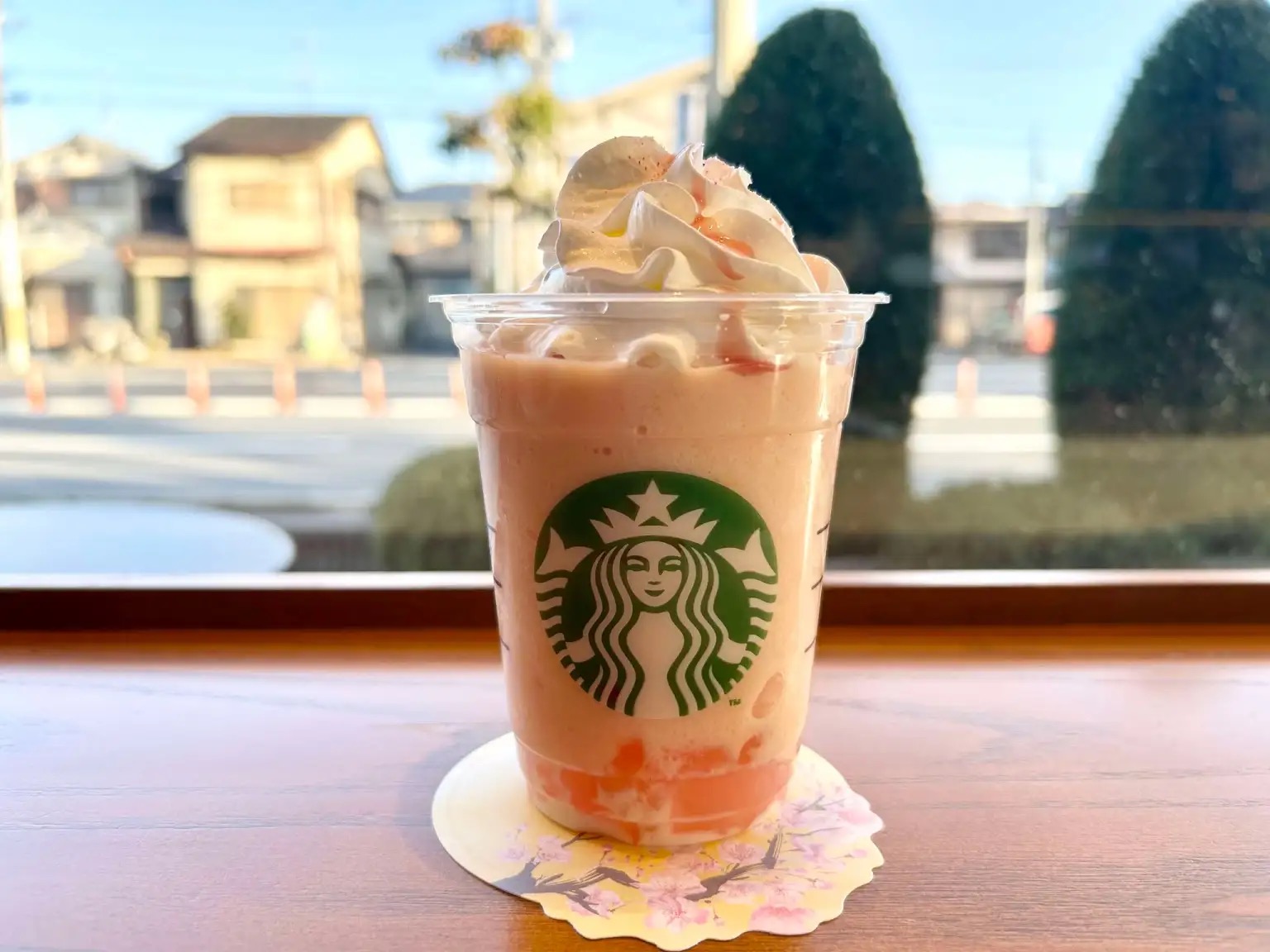 Starbucks Japan introduces limited-time sakura Frappuccino; question remains about its quality.