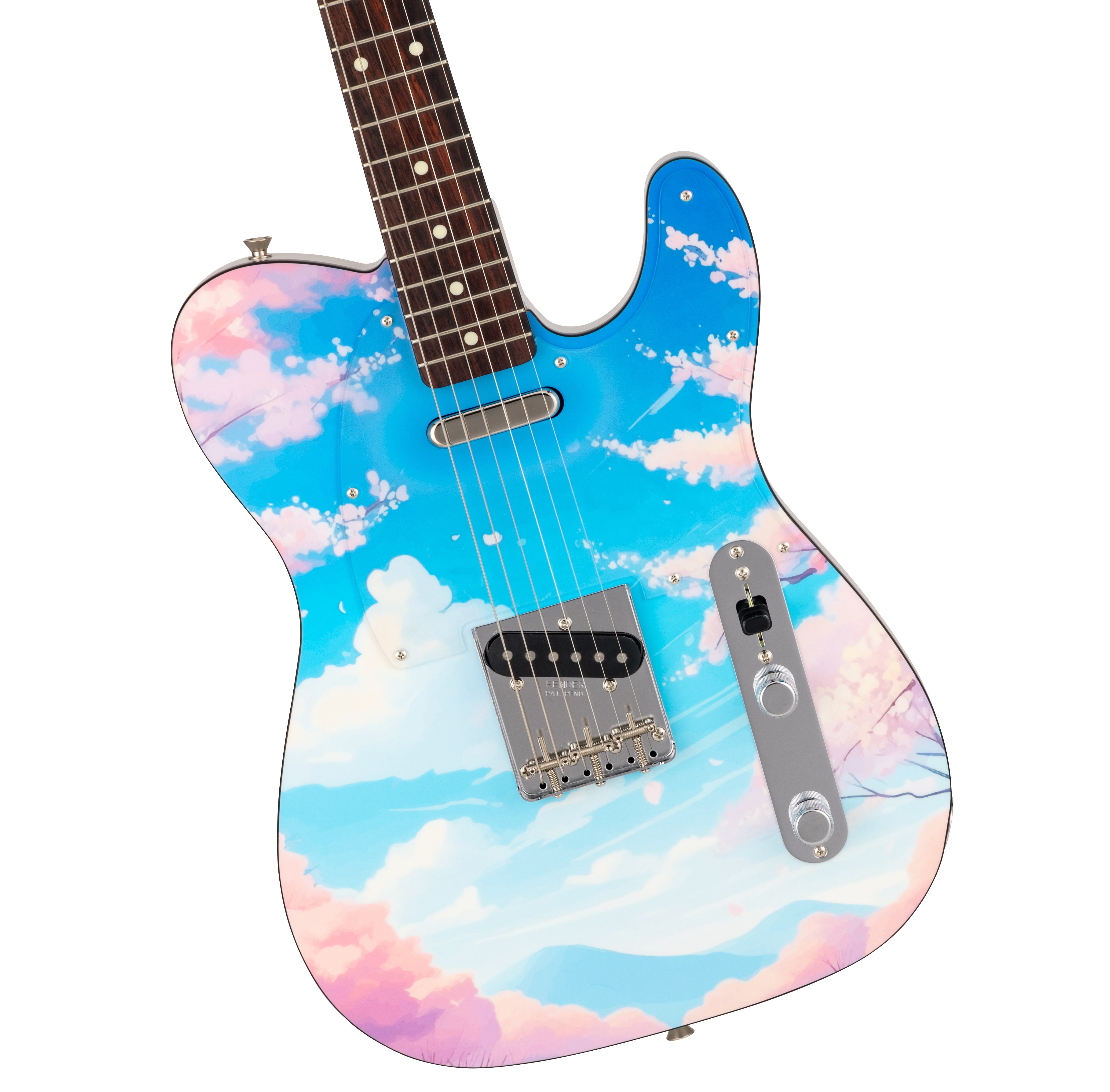 Ring in spring with cherry blossom Made in Japan Telecasters from