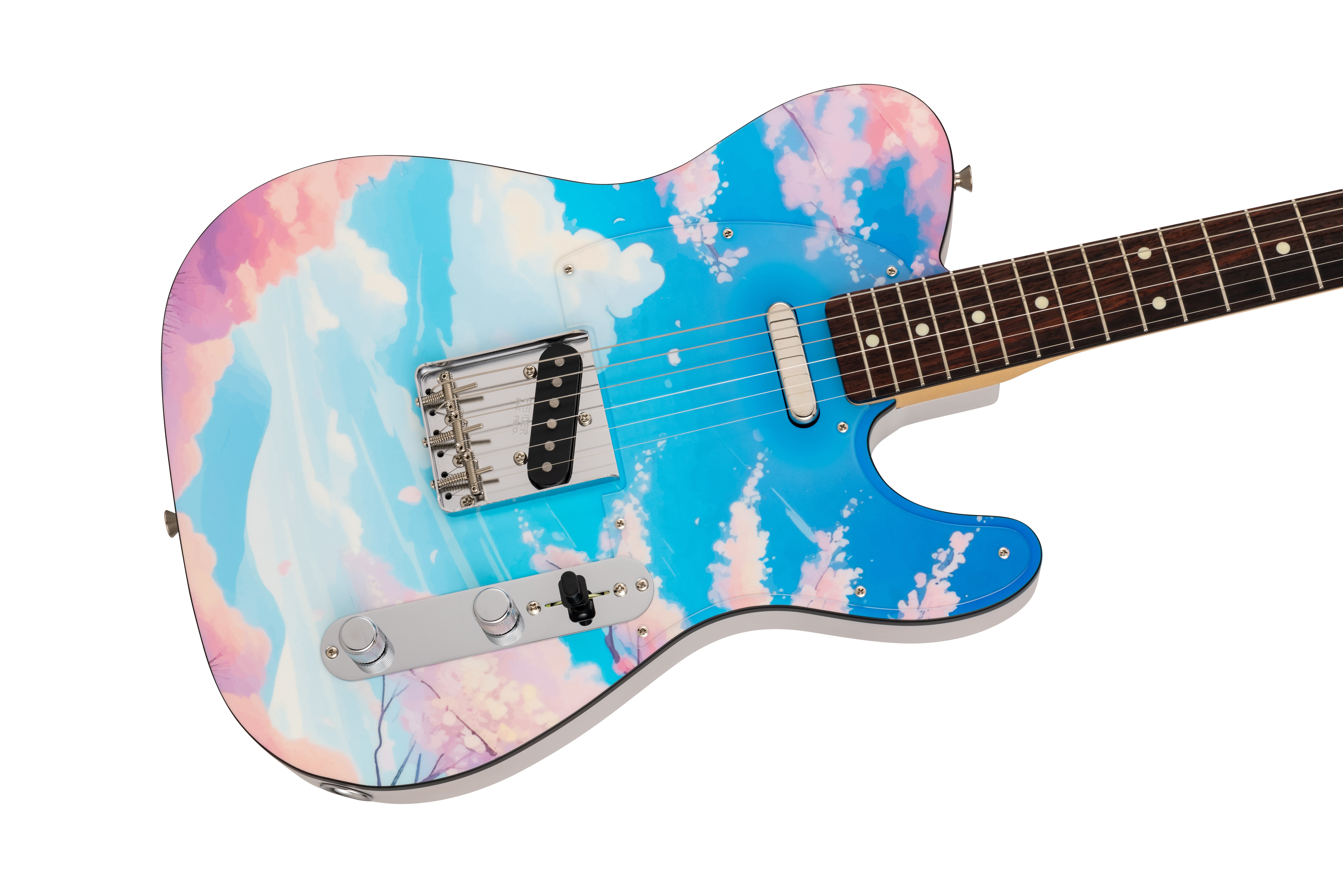 Ring in spring with cherry blossom Made in Japan Telecasters from