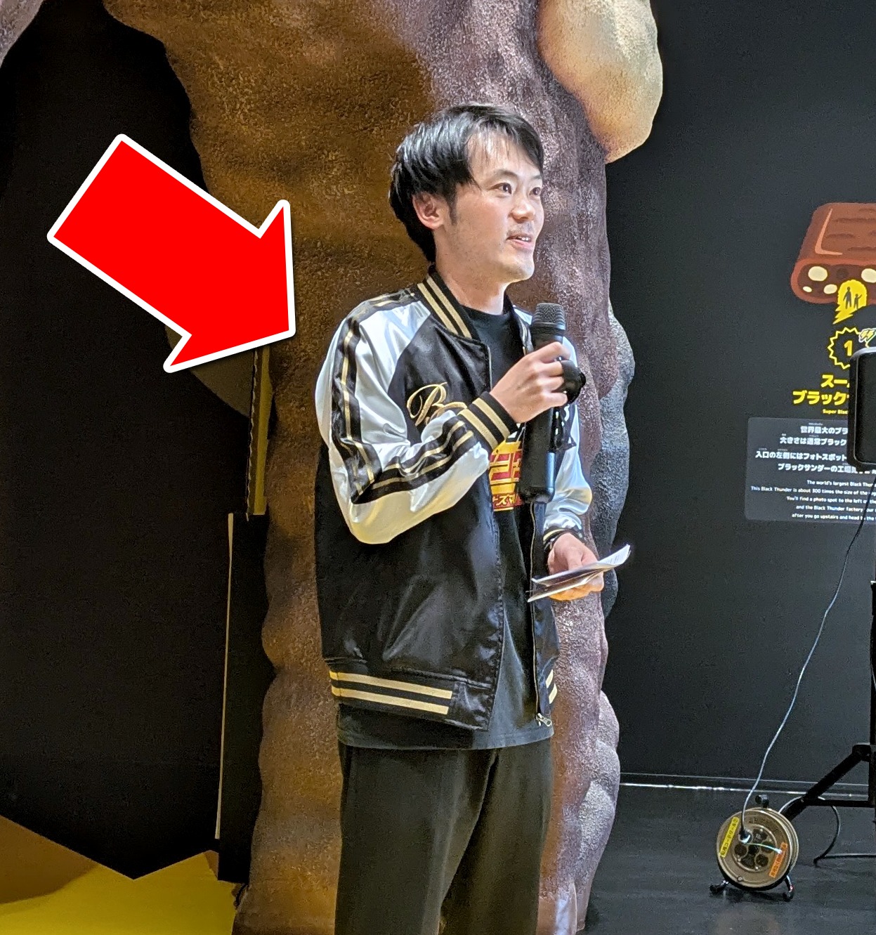 Mr. Sato visited Black Thunder's new factory, but was mostly