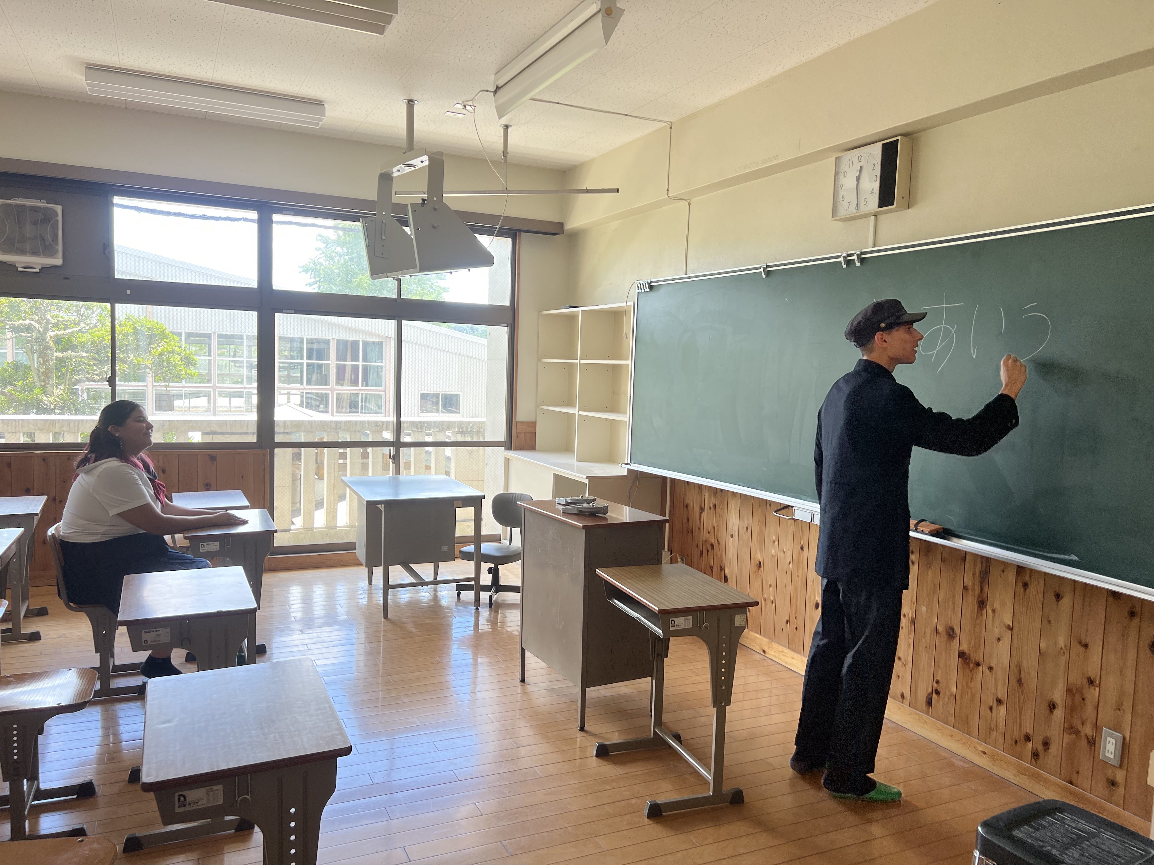 Abandoned school being used for foreign tourists to experience Japanese high school in Chiba