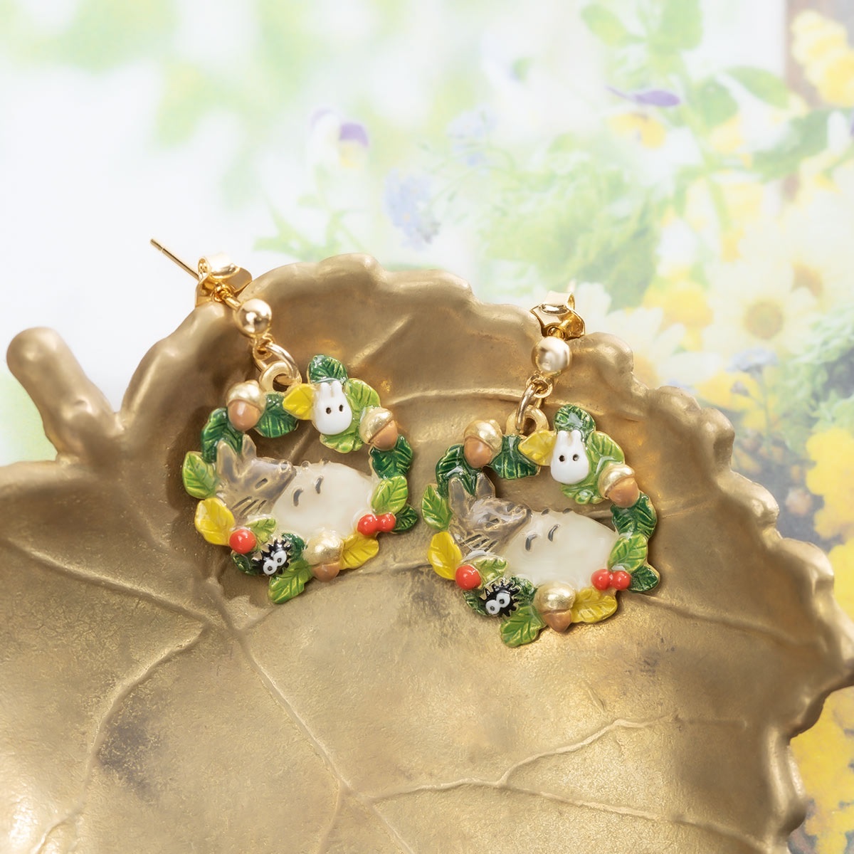 Totoro, Howl, and Spirited Away earrings and brooches ready to add