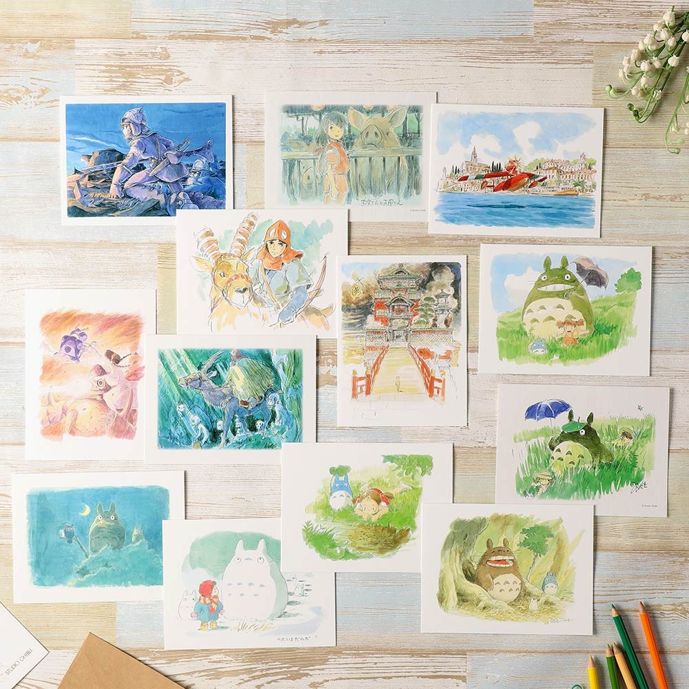 Ghibli anime art greeting cards are a canvas to tell friends and