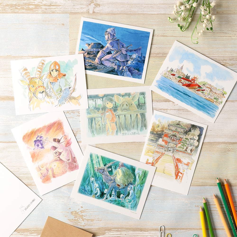 Ghibli anime art greeting cards are a canvas to tell friends and
