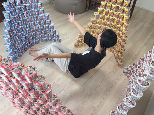 That time we tried to fill the void of real ikemen with 360 cups of Butamen instant noodles instead