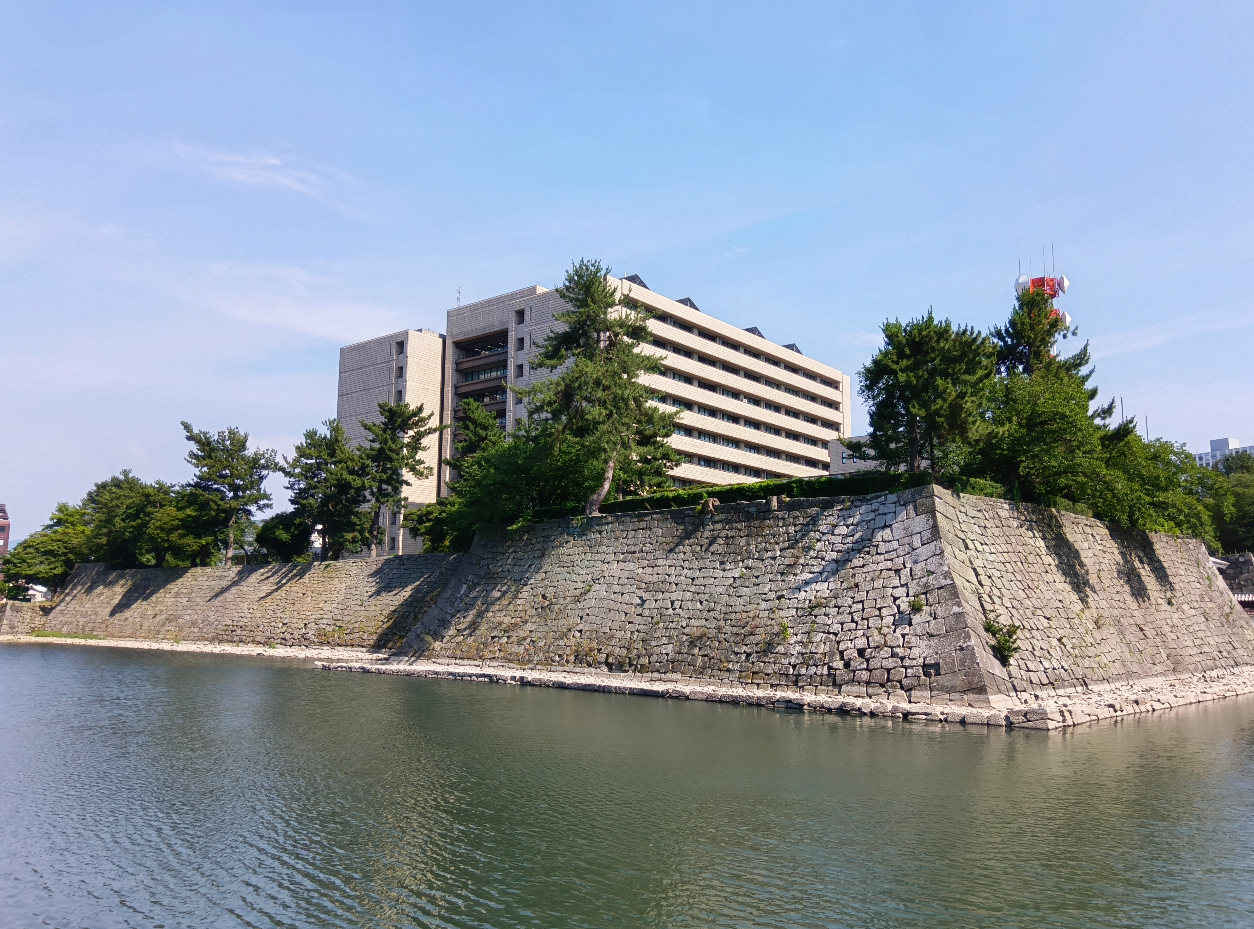 This traditional Japanese castle keep is home to a branch of government