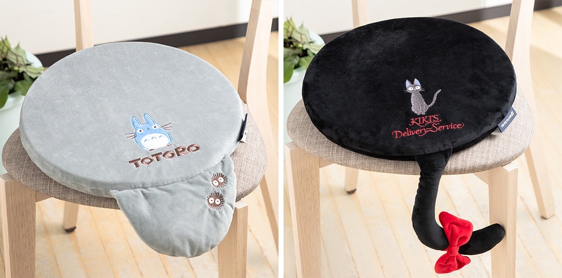 Totoro and Jiji tail seat cushions blend Studio Ghibli backsides with yours【Photos】