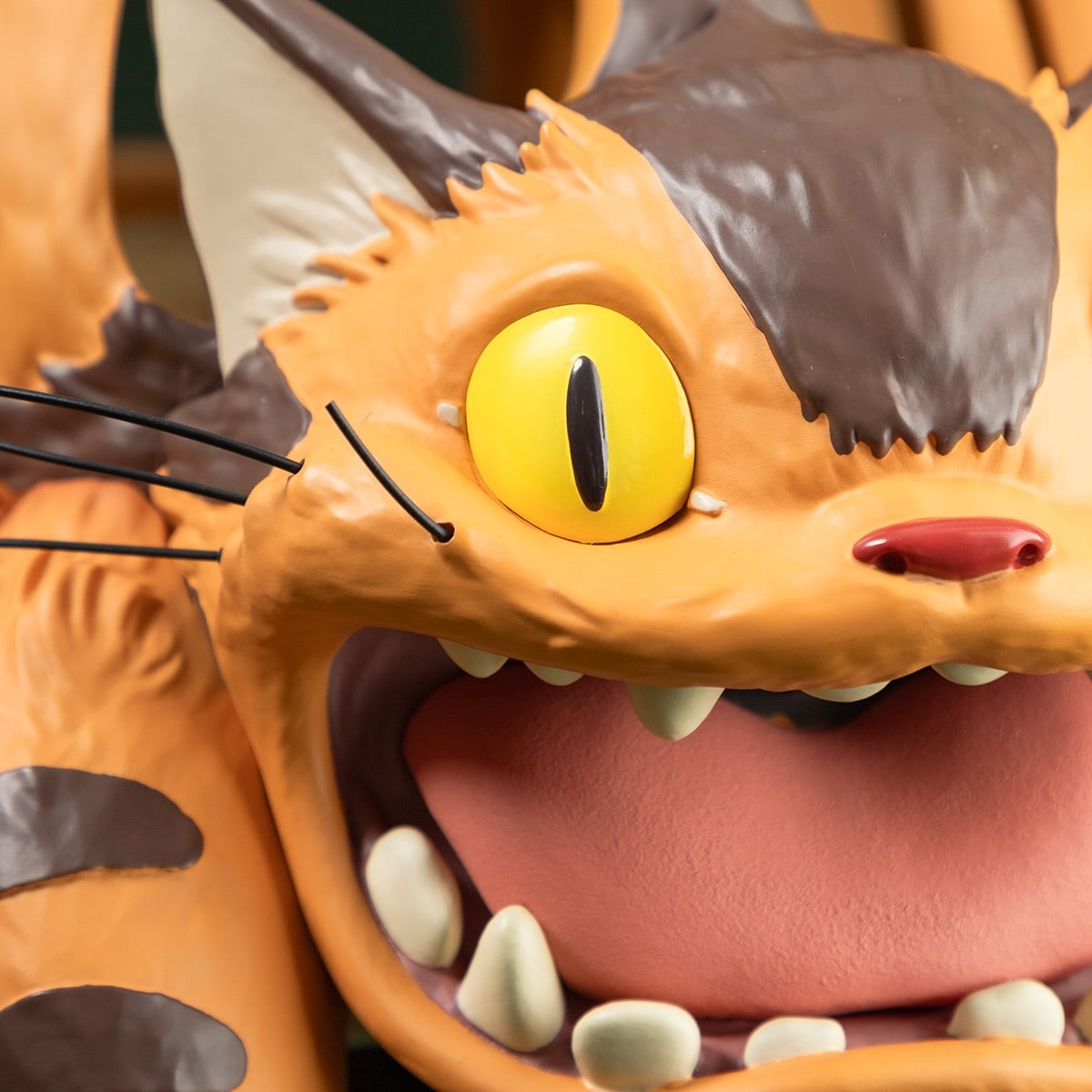 Two beautiful Totoro Catbus interior piece figures scamper back to