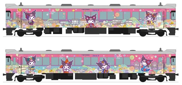 Kyoto’s new Kuromi train is latest part of Sanrio star’s plan to Kuromify the world【Pics】