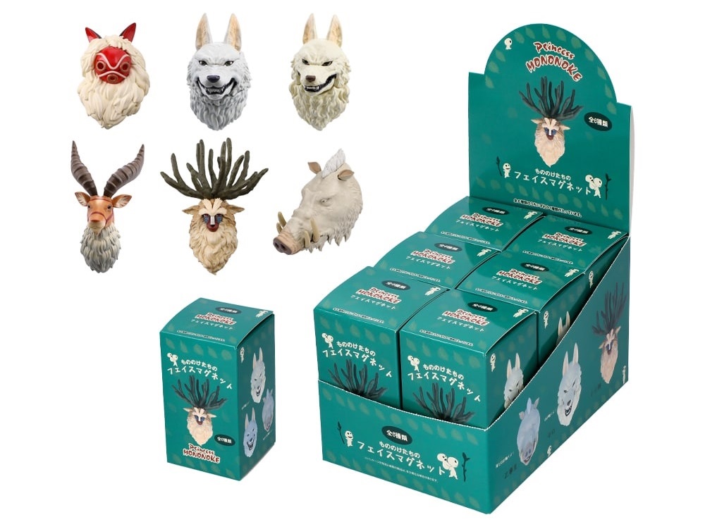 Ghibli Princess Mononoke Face Magnets return to stores, are ready