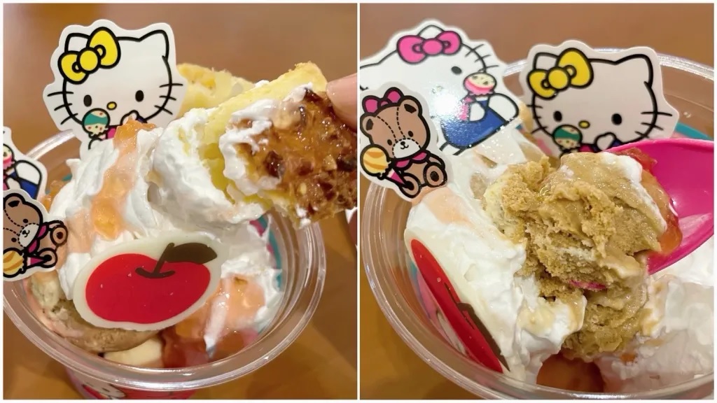 Hello Kitty and twin sister celebrate birthday at Baskin-Robbins
