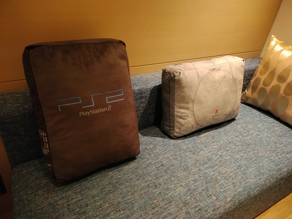Awesome jumbo PlayStation 1 and 2 cushions are warm fuzzy