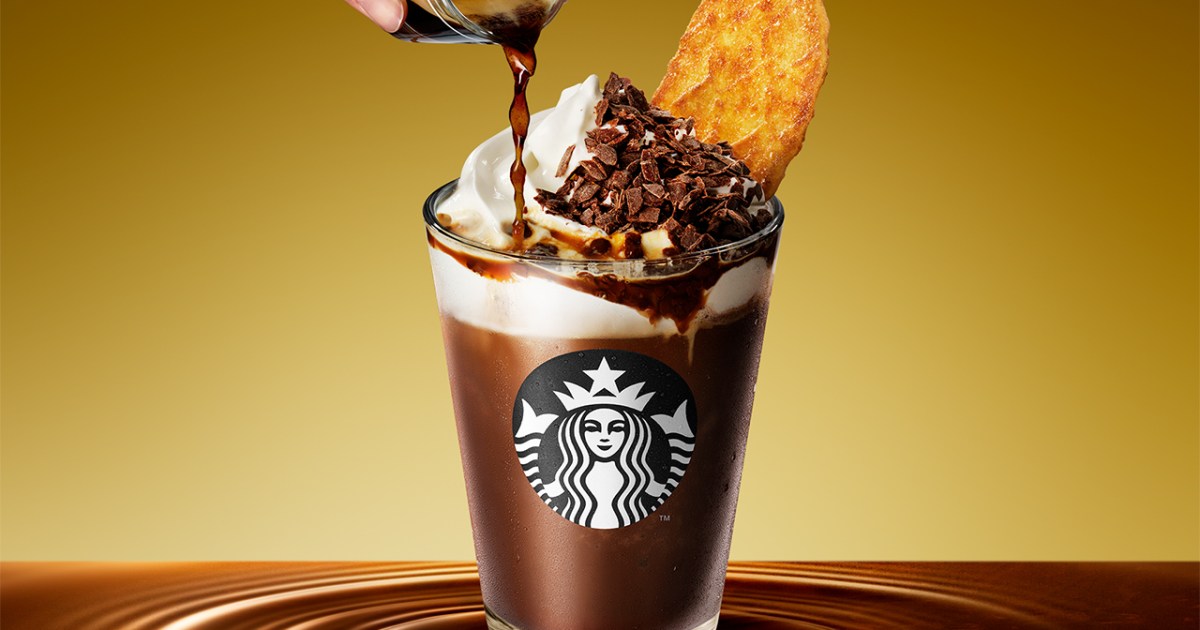 Starbucks Japan releases a new Valentine’s Day Frappuccino…with a special dipping waffle cookie