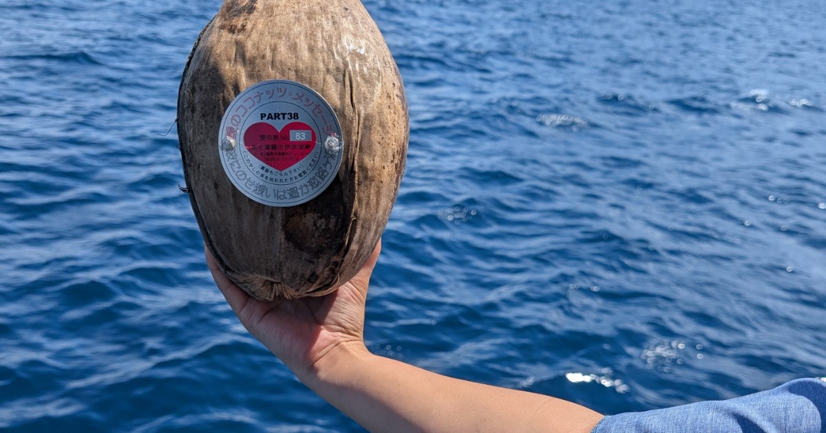 Japan has been tossing message-bearing coconuts into the ocean since the 1980s