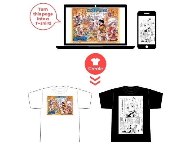 New service lets you turn manga pages into T-shirt designs, over 200 titles to choose from New service lets you turn manga pages into T-shirt designs, over 200 titles to choose from