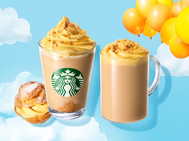 Starbucks Japan releases a new Cream Puff Frappuccino for a limited time