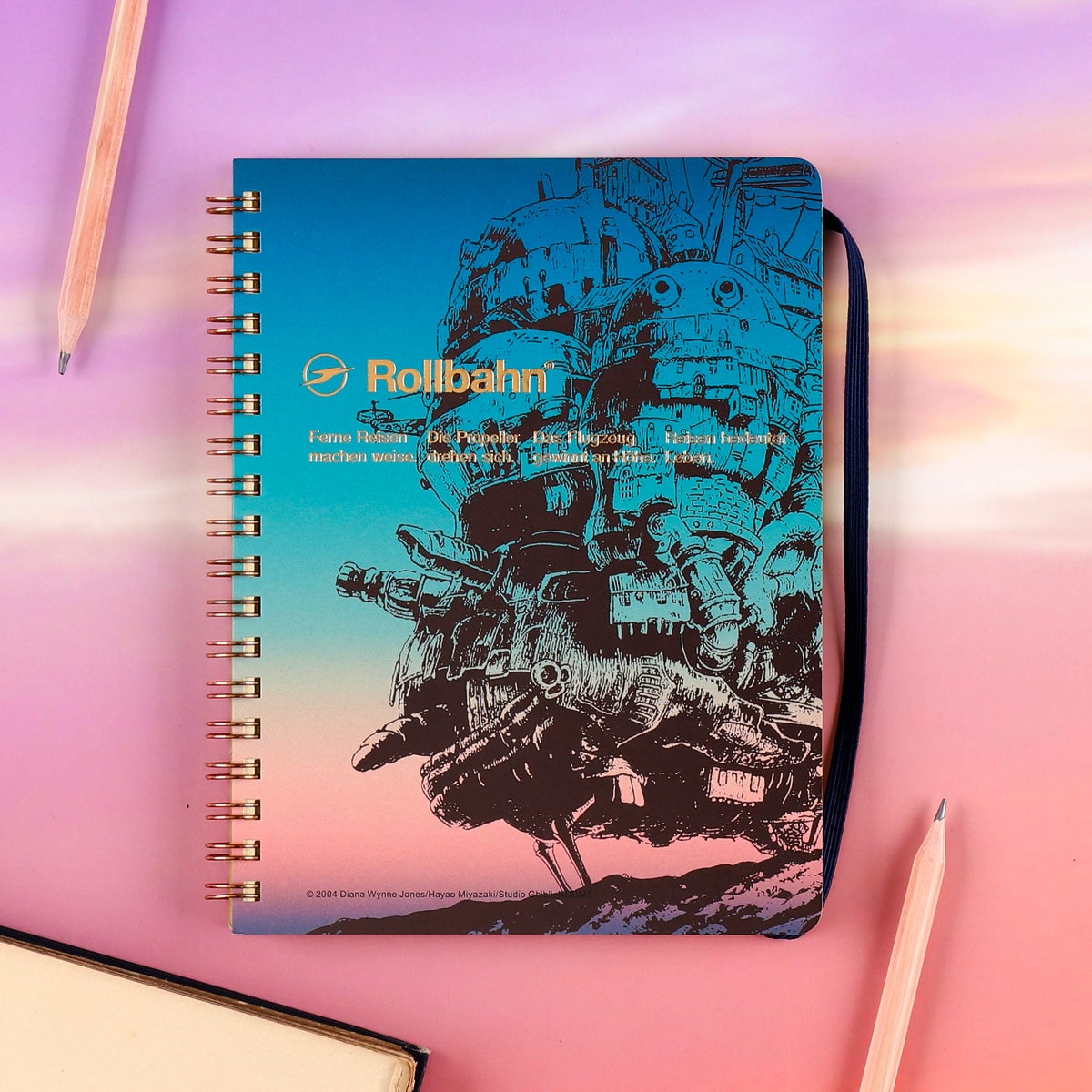 Rollbahn スパイラルノート 4冊セット ジブリ Studio Ghibli unveils new Rollbahn notebook in honour of Howl's