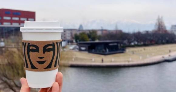 Here’s the best spot to take in a panoramic view at “the most beautiful Starbucks in the world”