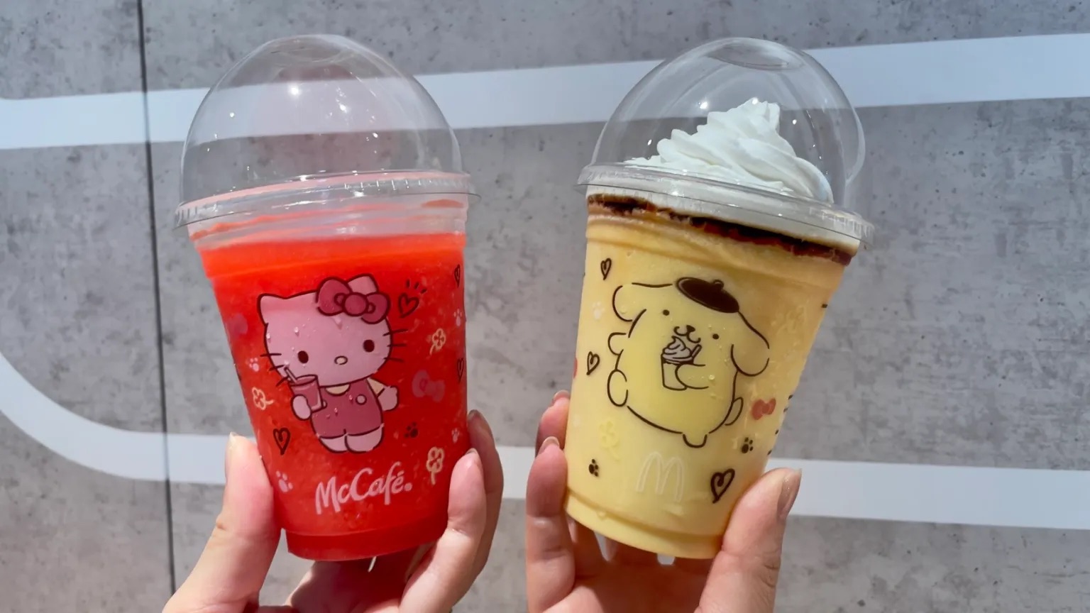 McDonald’s Japan now has Hello Kitty and Pompompurin drinks on the menu