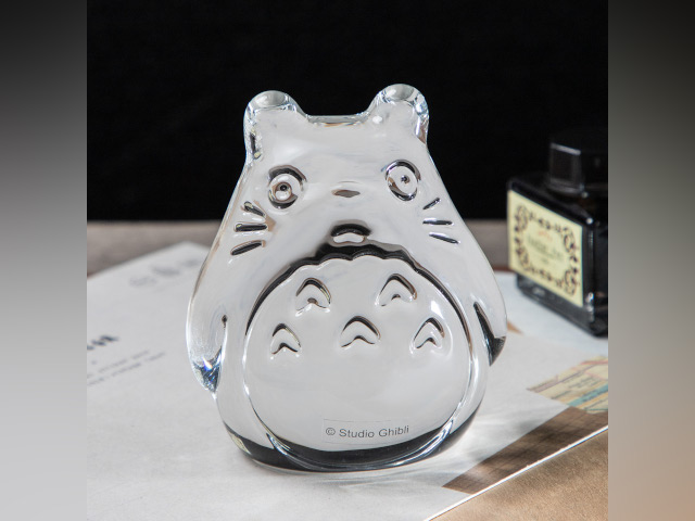 Studio Ghibli releases crystal glass paperweights featuring Totoro and the Catbus