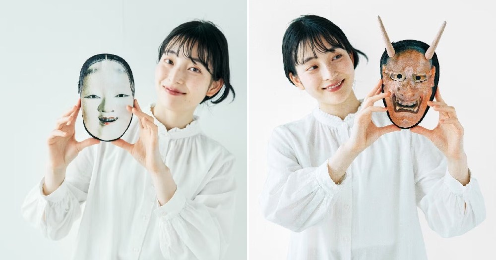 Now you can carry the unnerving terror and beauty of Noh masks with you with new pouches from Japan
