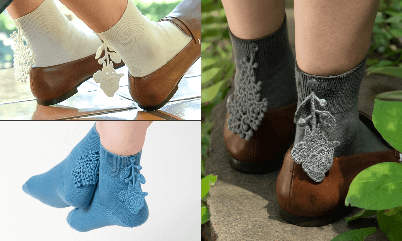 Beautiful new dangling Totoro socks let the Ghibli mascot sway with every step[Photos]