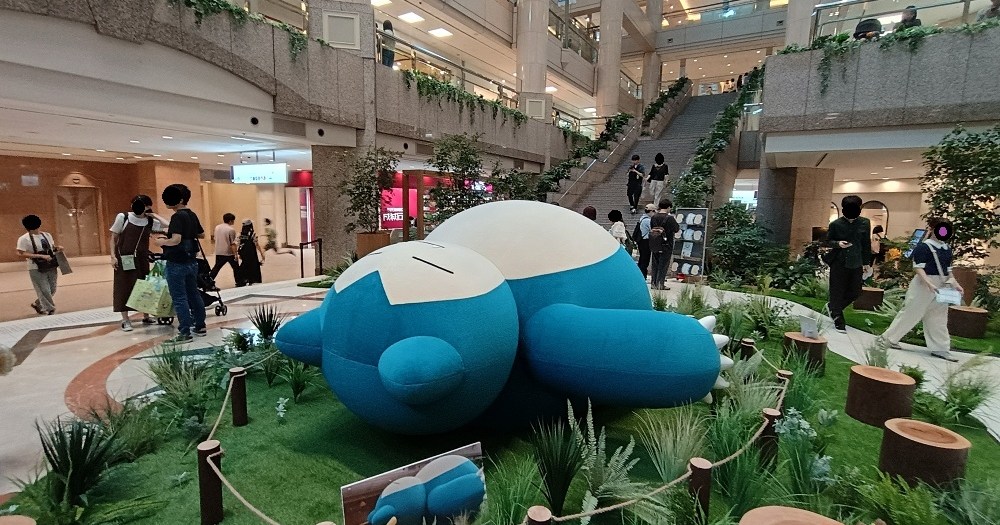 Giant Snorlax, other snoozing Pokémon appear in Yokohama for Pokémon Sleeping Faces Research [Pics]