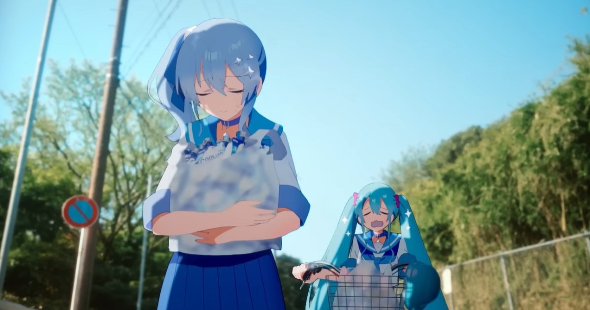 Hatsune Miku crosses over into the real world in Coolish videos with Hoshimachi Suisei[Videos]