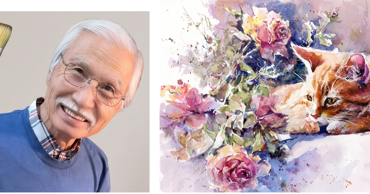 Take it easy and enjoy some painting with Harumichi Shibasaki.