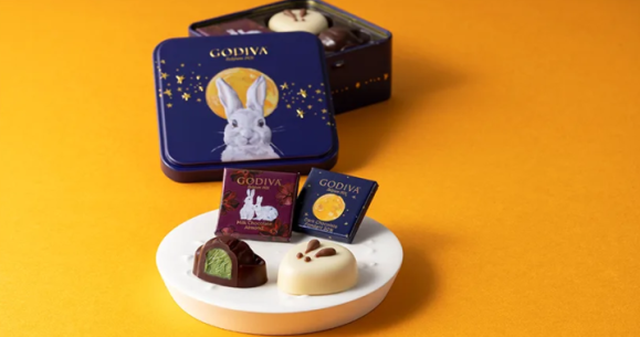 Godiva Japan hops into tsukimi season with bunny and moon-themed chocolate assortments
