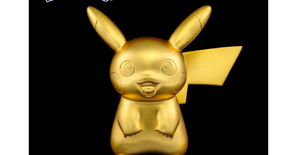 US$9,700 solid-gold Pokémon figure going on sale in Japan, life-size gold-leaf Pikachu appears too