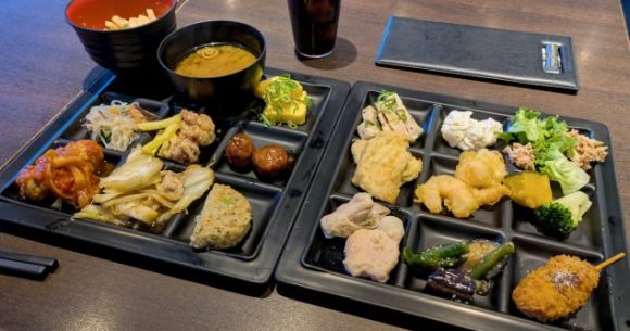 Sample lots of little Japanese dishes at this hidden all-you-can-eat lunch buffet in Shinjuku