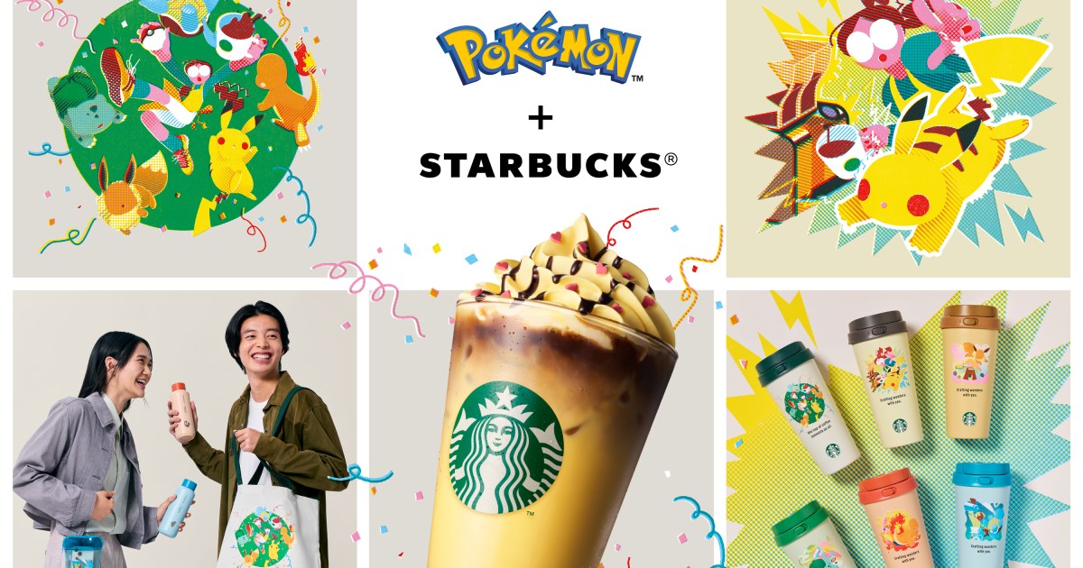 Starbucks Japan unveils new Pokémon collaboration with Pikachu Latte and exclusive goods