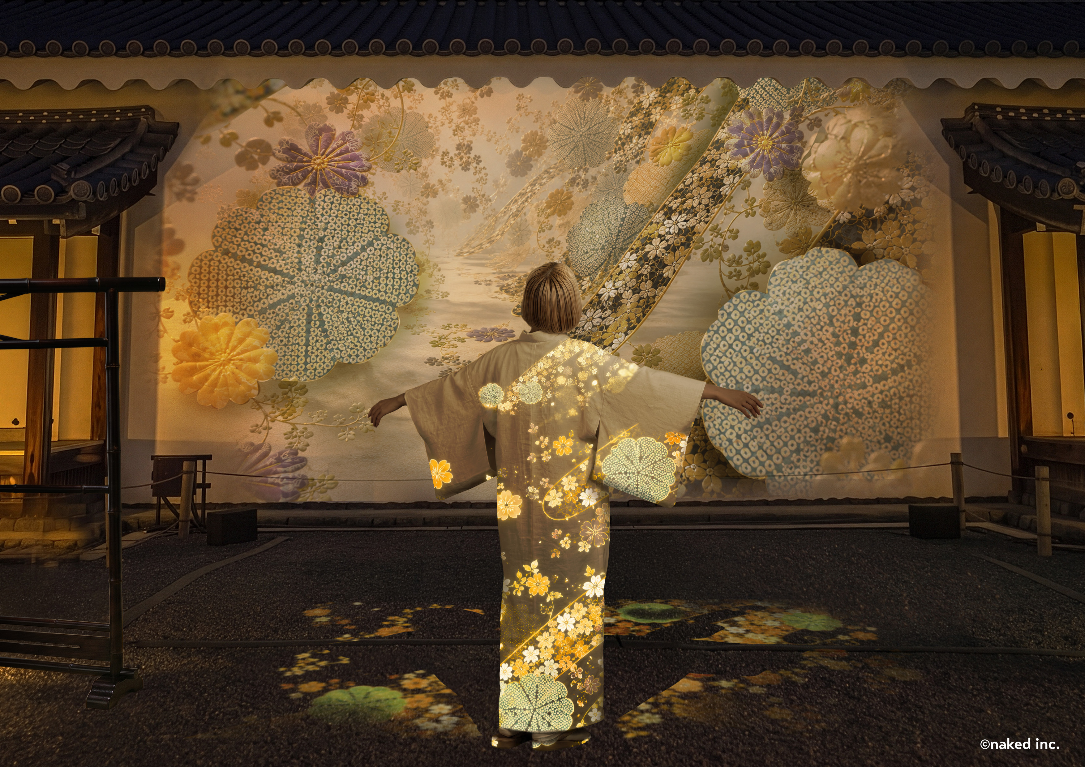 Naked illuminates Kyoto's cultural traditions in Nijo Castle's