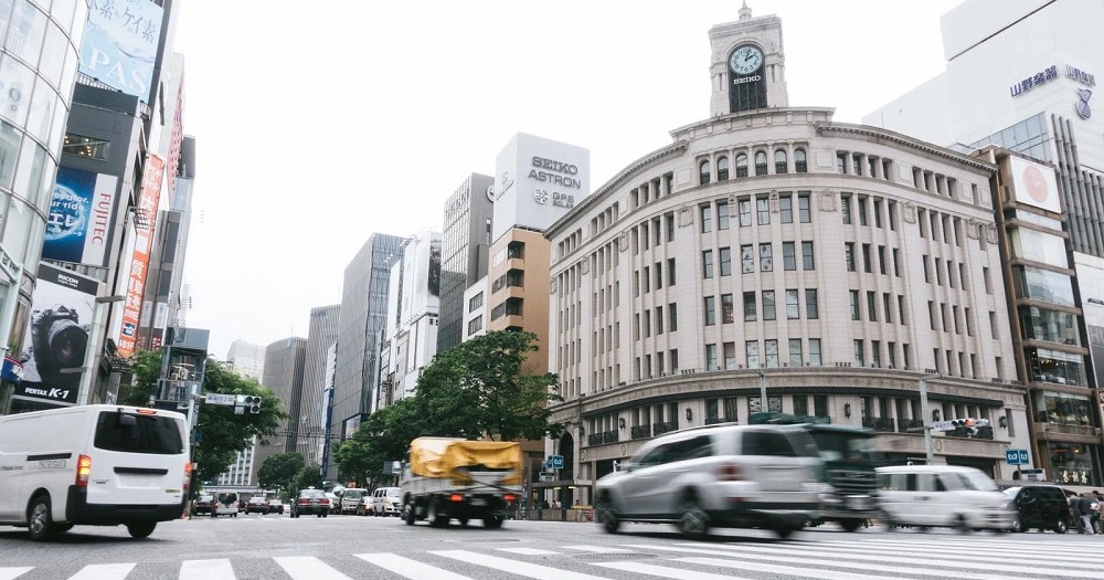 Foreign travelers sitting on sidewalks of Tokyo’s Ginza are Japan’s ...