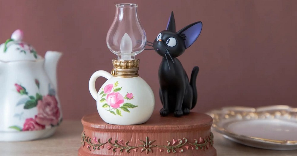 Studio Ghibli homeware brand’s faux oil lamp brings light, smiles, and Kiki’s Jiji to your home